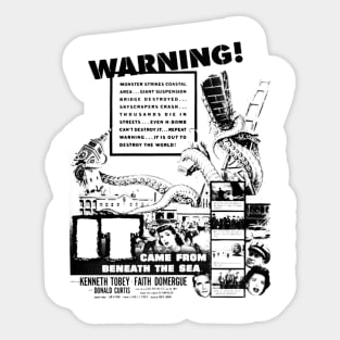 It Came From Beneath the Sea Sticker